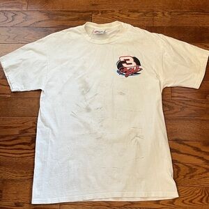 Vintage Dale Earnhardt The Legend Nascar Graphic T Shirt 90s White Sz L
